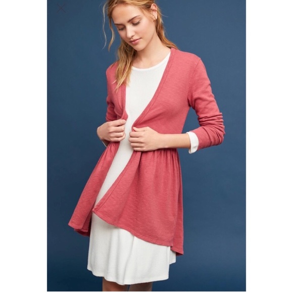 Anthropologie Beira Peplum Cardigan Sweater New XS - Picture 2 of 8